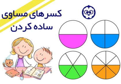 کسرهای مساوی | ساده کردن کسر